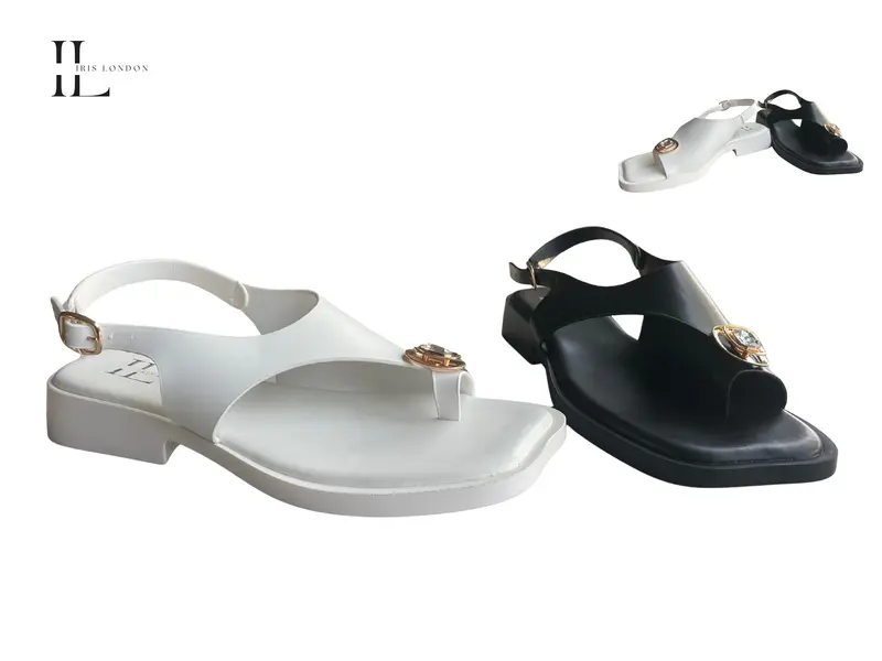 Peach - Wholesale pink sandal by Iris London